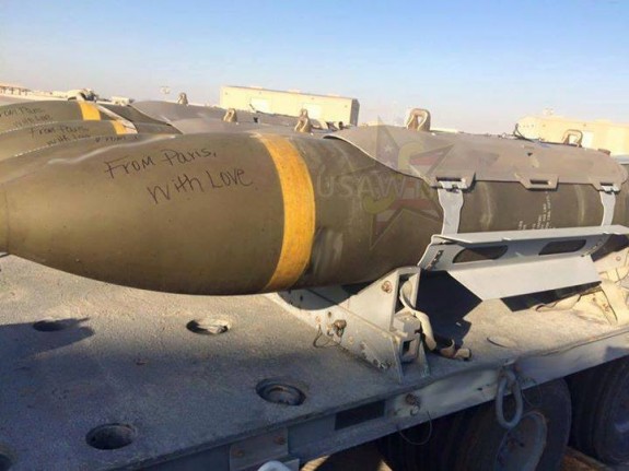 Following the Paris attacks of November 13th, 2015, a US Air Force serviceman had a message for ISIS