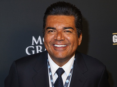 FILE - In this Sept. 14, 2013 file photo, George Lopez arrives at the VIP Pre-Fight Party for the One: Mayweather vs. Canelo Fight at the MGM Grand Garden Arena in Las Vegas. A Canada casino says a performance by the comic Lopez will go on as scheduled Friday, Feb. 28, 2014, after he was arrested for alleged public intoxication. Ceasars Windsor spokeswoman Jhoan Baluyot says the show is continuing as planned. (Photo by Eric Jamison/Invision/AP, file)