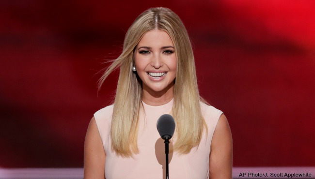 Ivanka Trump, daughter of Republican Presidential Nominee Donald J. Trump, speaks during the final day of the Republican National Convention in Cleveland, Thursday, July 21, 2016. (AP Photo/J. Scott Applewhite)
