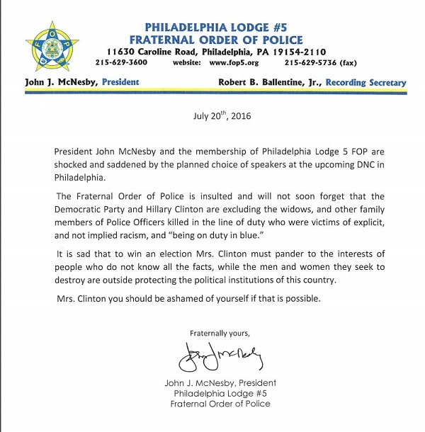 police letter