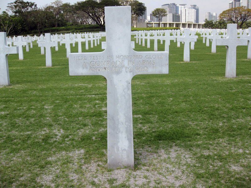 unknown cemetery marine soldier unmarked graves grave philippines buried journalist murphy georgia richard manila decades gerard later than comes former