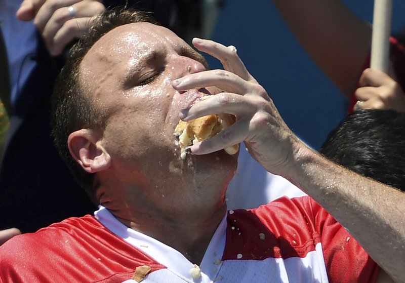 Hot dog eating champion Joey Chestnut attempts to break record The