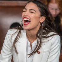 Alexandria Ocasio-Cortez gushes over woman beater