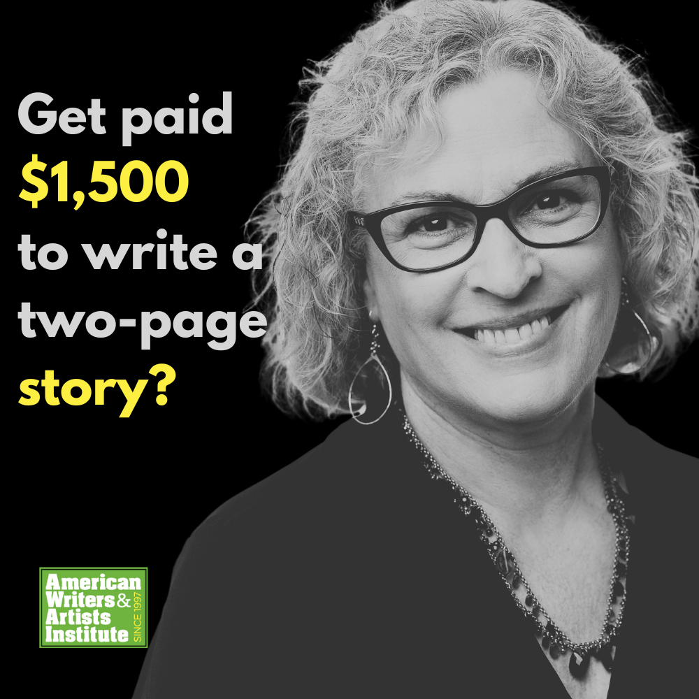 Get paid $1,500 to write a two-page story?