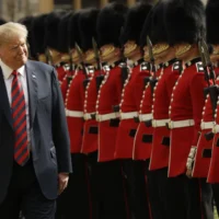 Donald Trump lands in United Kingdom to red carpet welcome